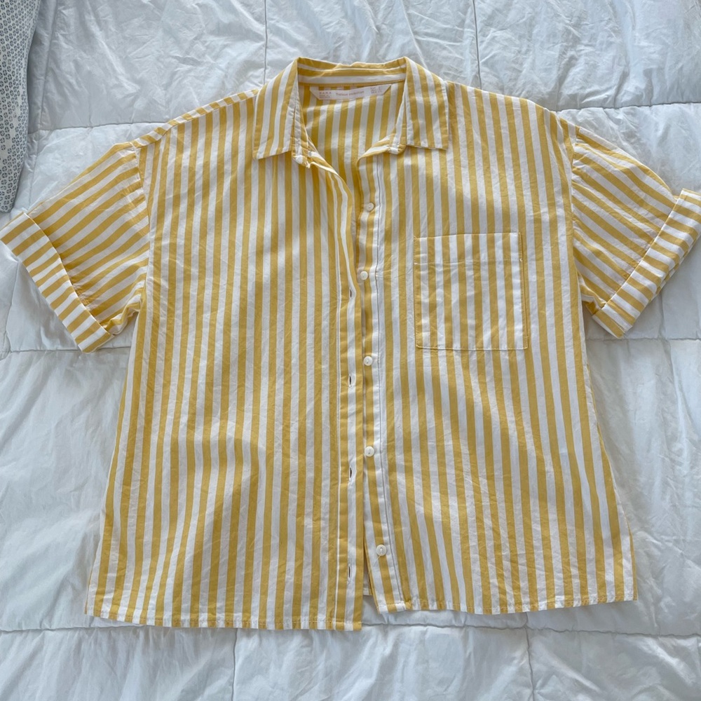Zara button up collar shirt